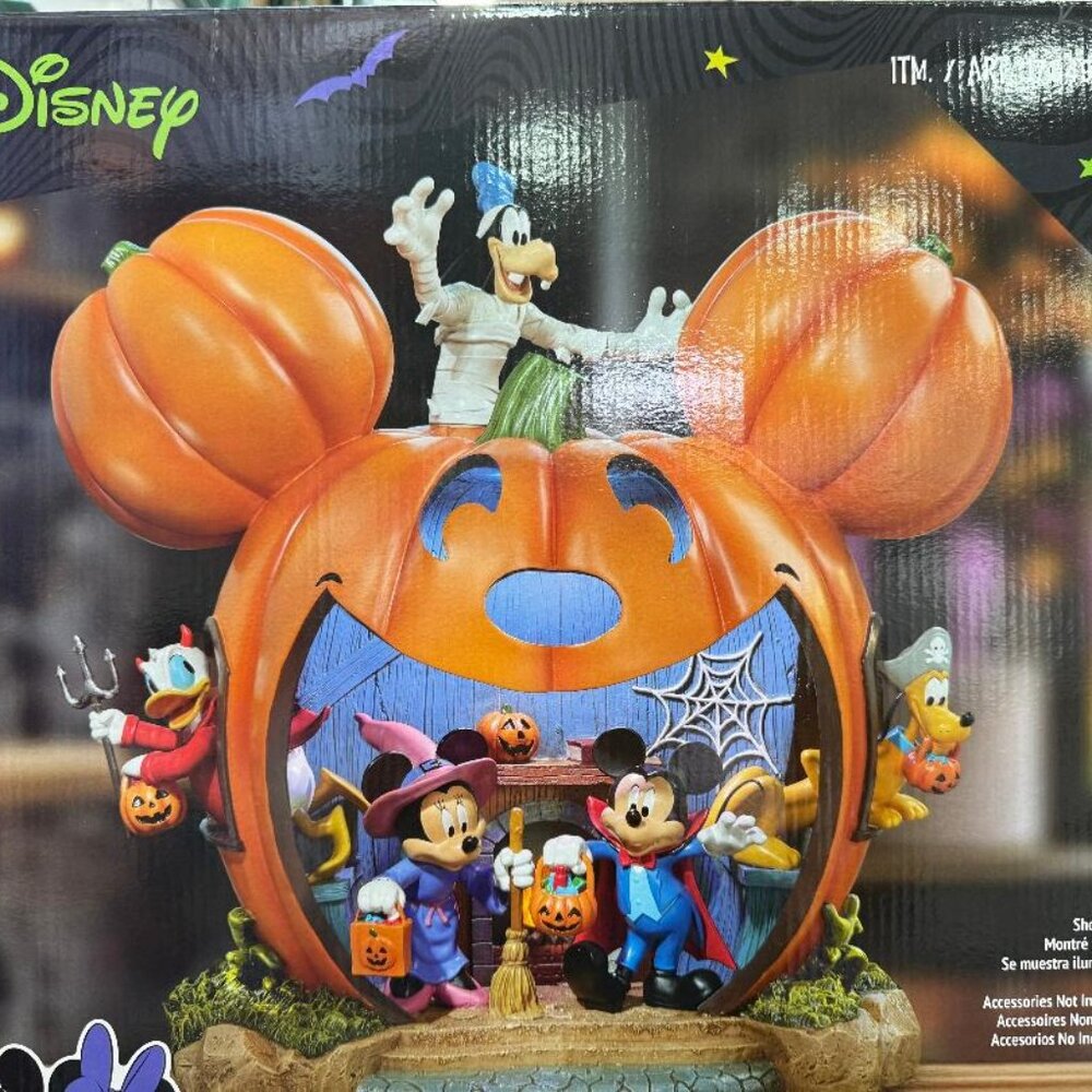 New Disney Mickey and Friends Halloween Pumpkin House
